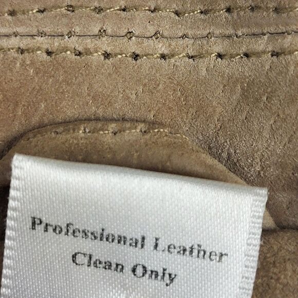 Coldwater Creek Leather Long Sleeve Zipper Size Petite Small - Picture 4 of 15